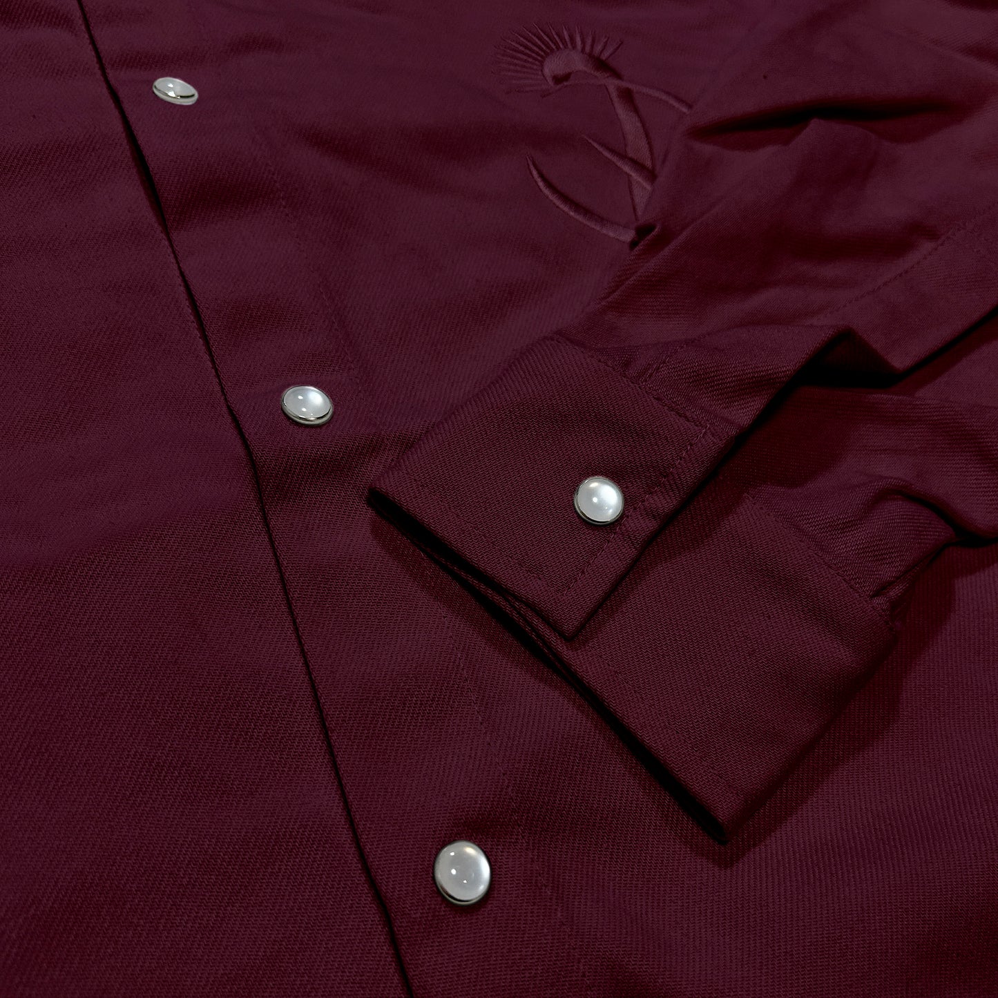 SIDE LACE SHIRT / BORDEAUX