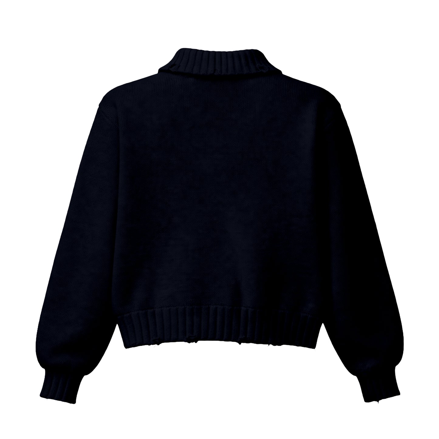DAMAGE CARDIGAN / BLACK