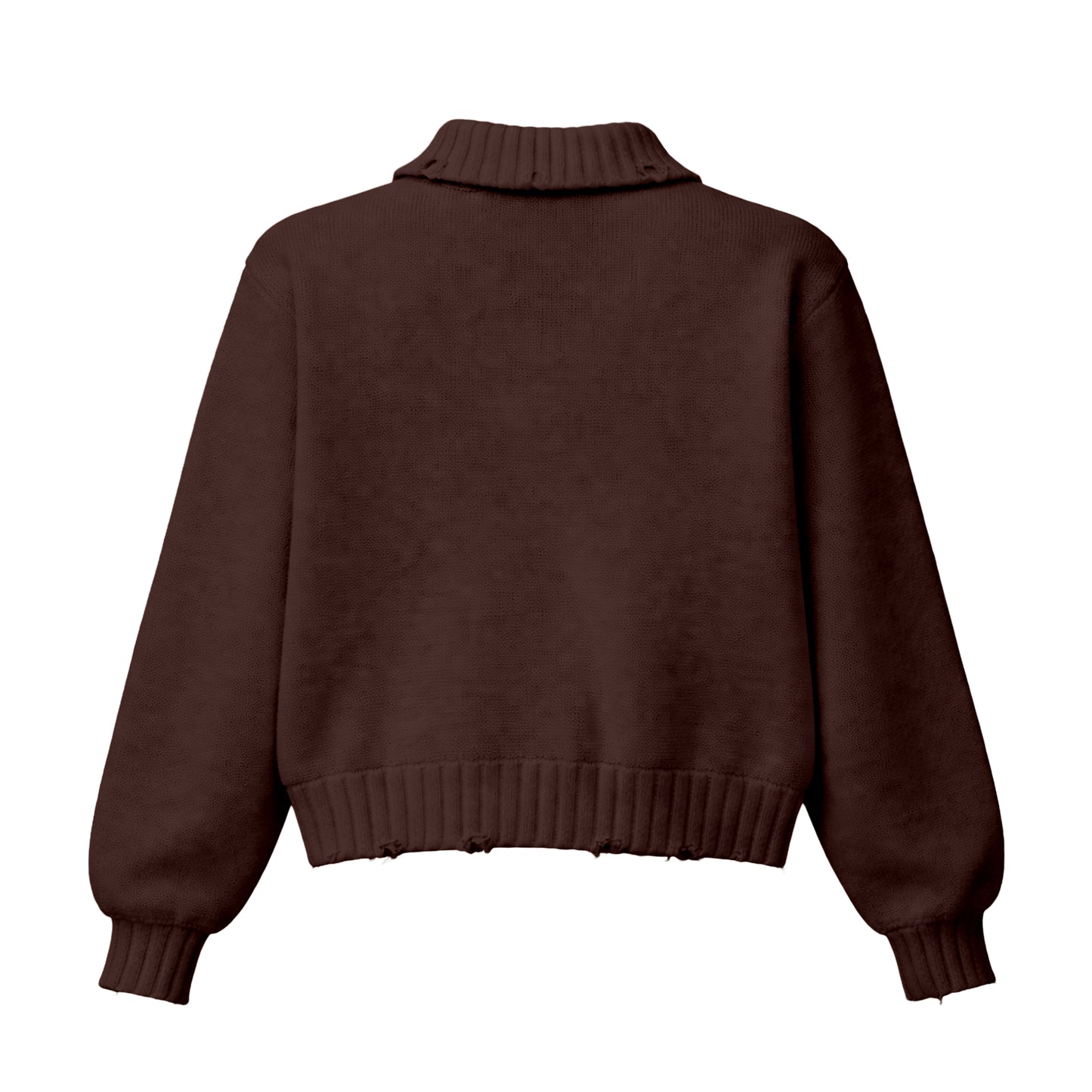 DAMAGE CARDIGAN / BROWN