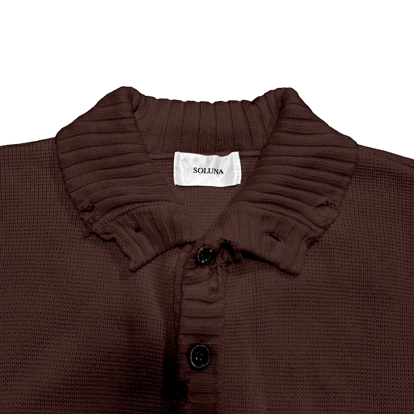 DAMAGE CARDIGAN / BROWN