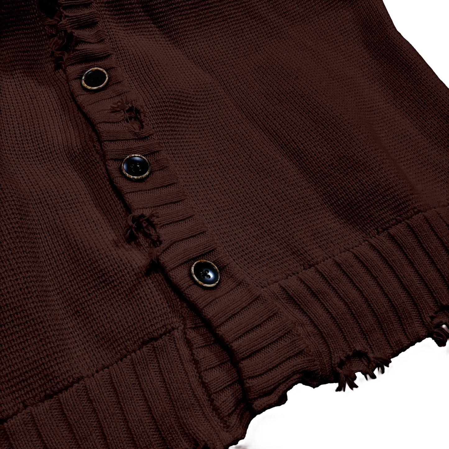 DAMAGE CARDIGAN / BROWN