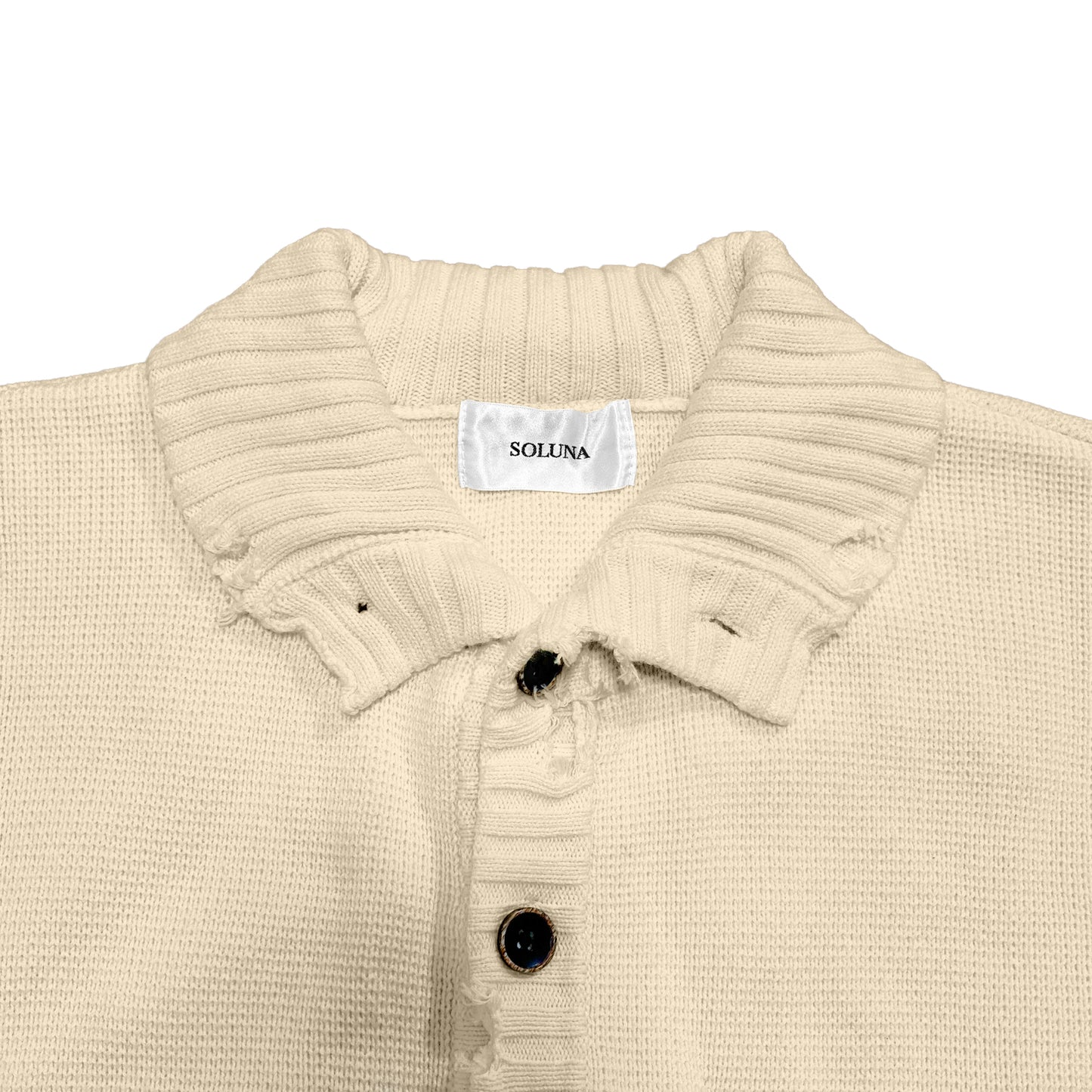DAMAGE CARDIGAN / IVORY