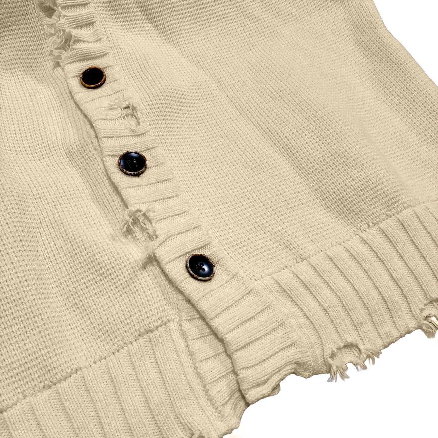 DAMAGE CARDIGAN / IVORY