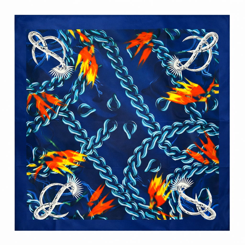 BIG SCARF / BLUE