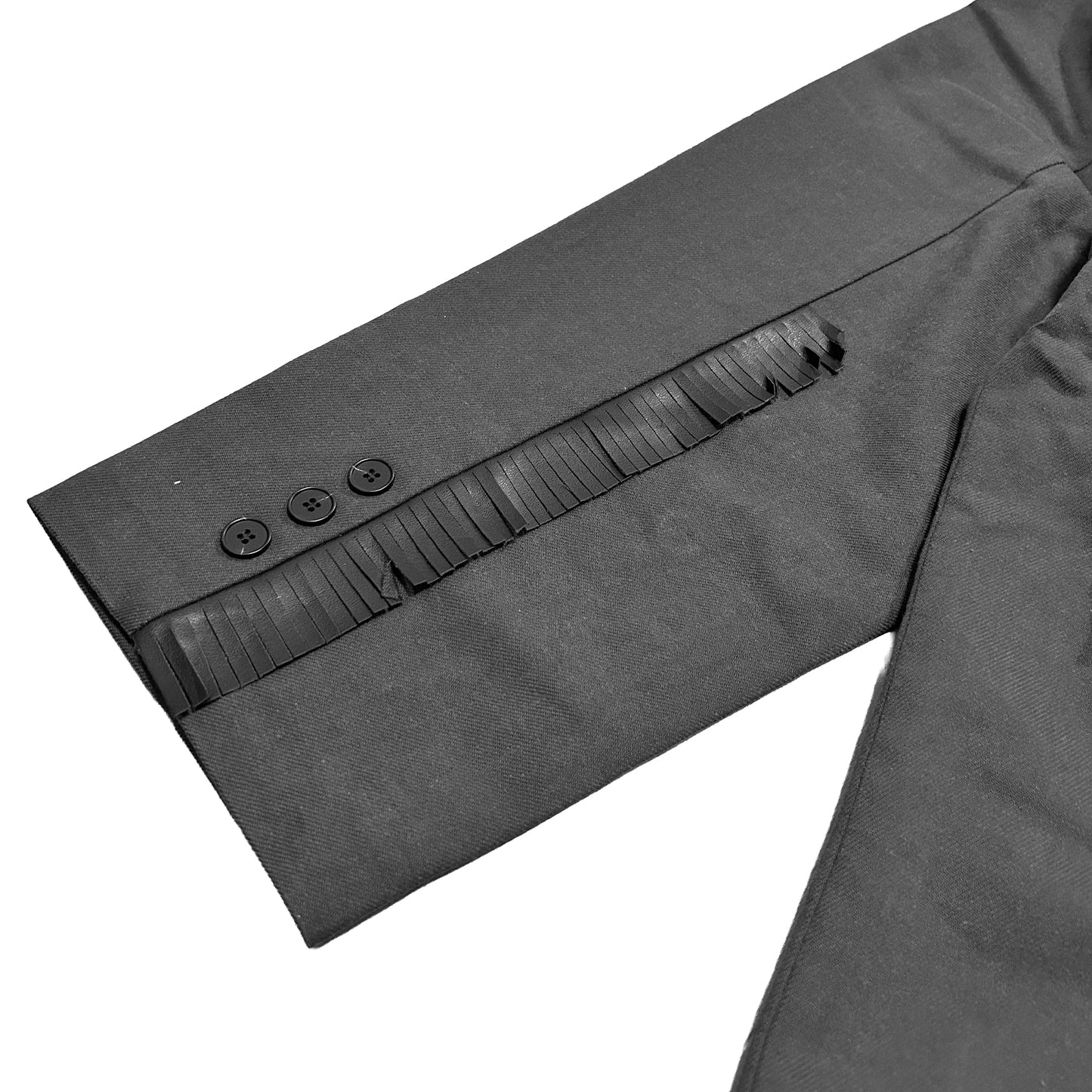 FRINGE LOOSE JACKET / GRAY