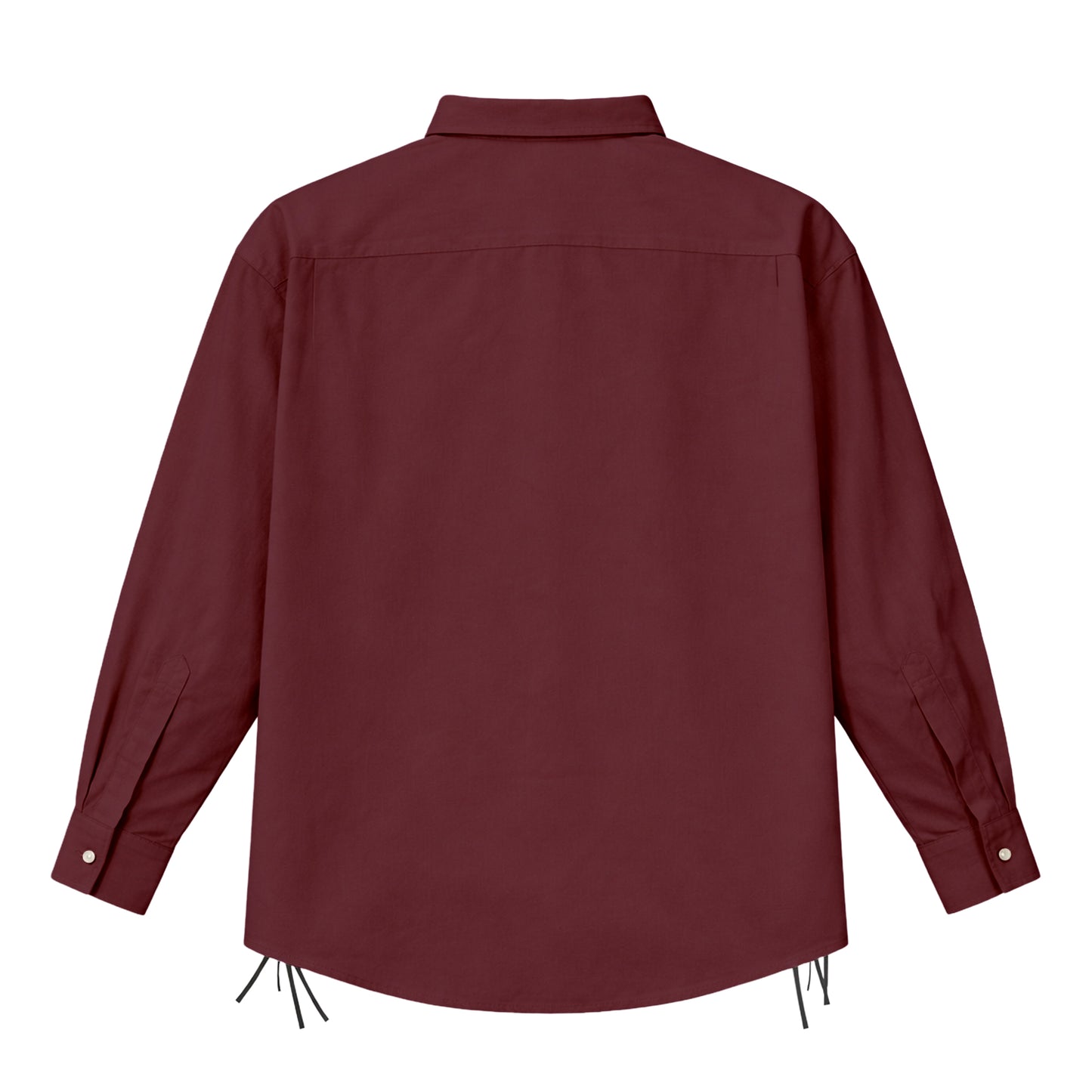 SIDE LACE SHIRT / BORDEAUX