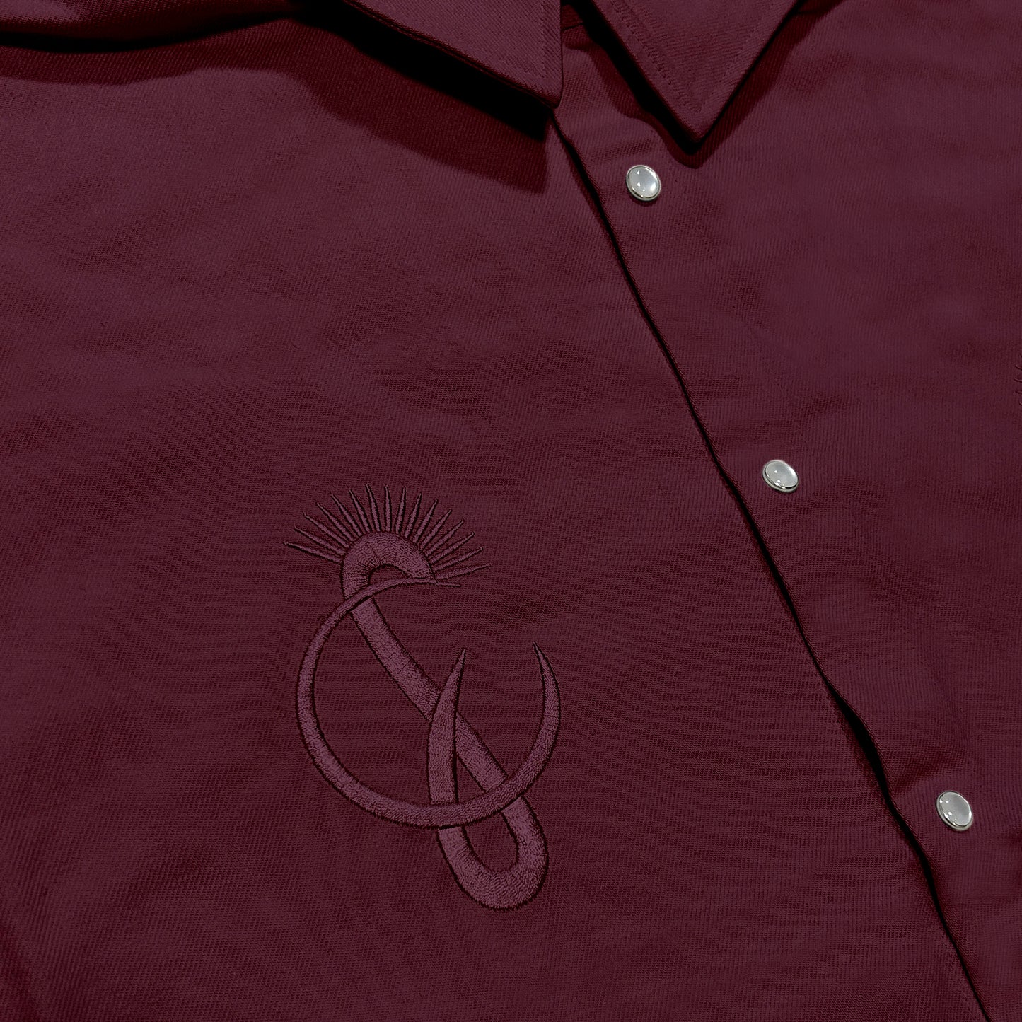 SIDE LACE SHIRT / BORDEAUX