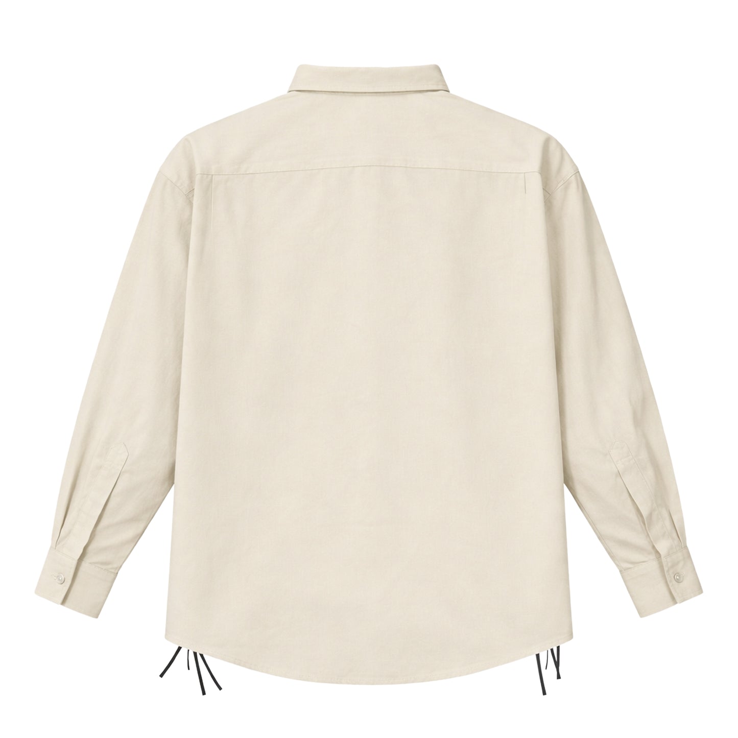 SIDE LACE SHIRT / BEIGE
