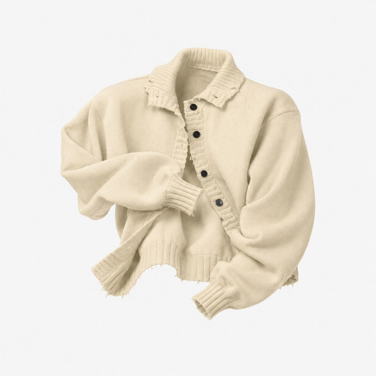 DAMAGE CARDIGAN / IVORY