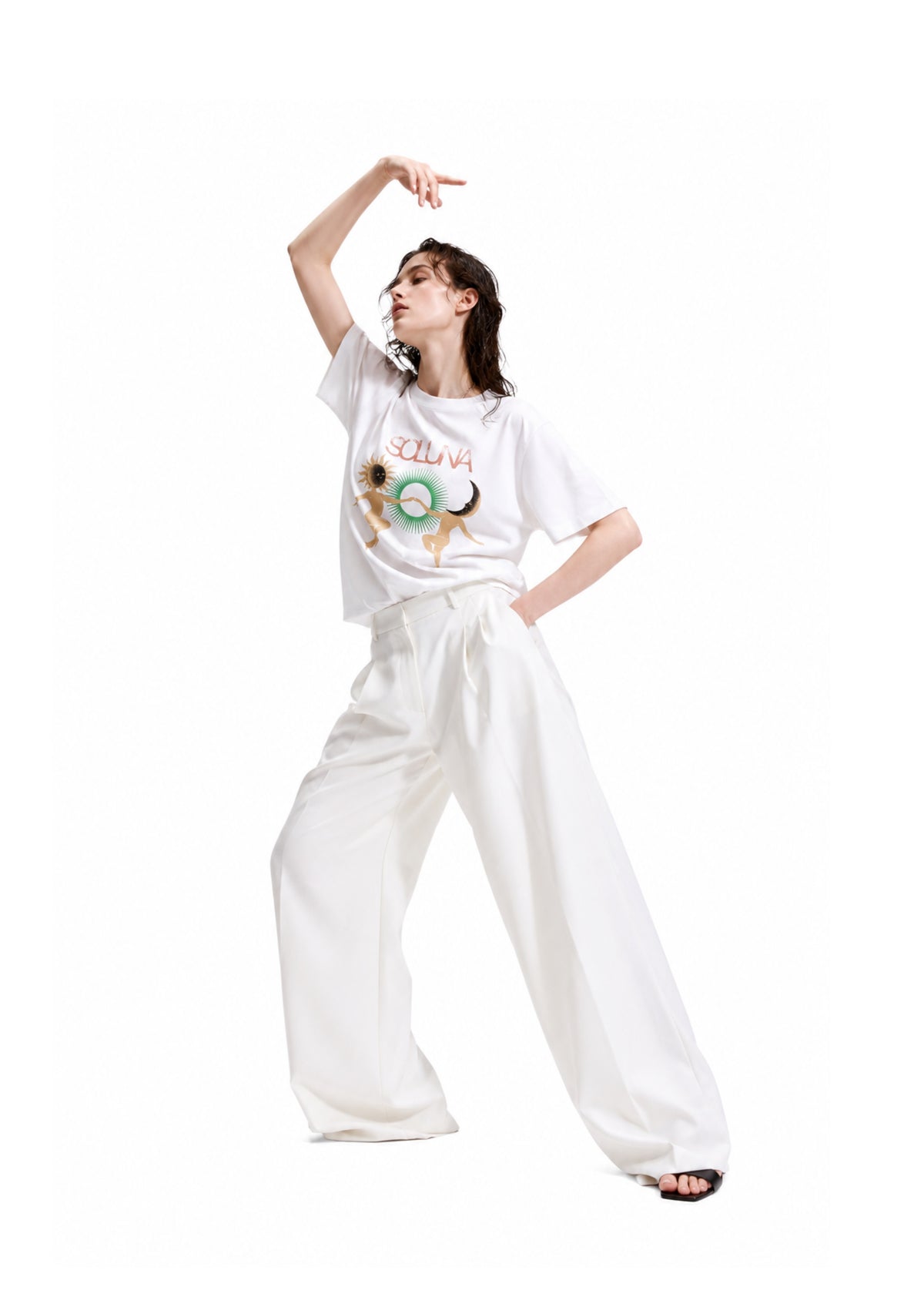 SUN AND MOON TEE / WHITE