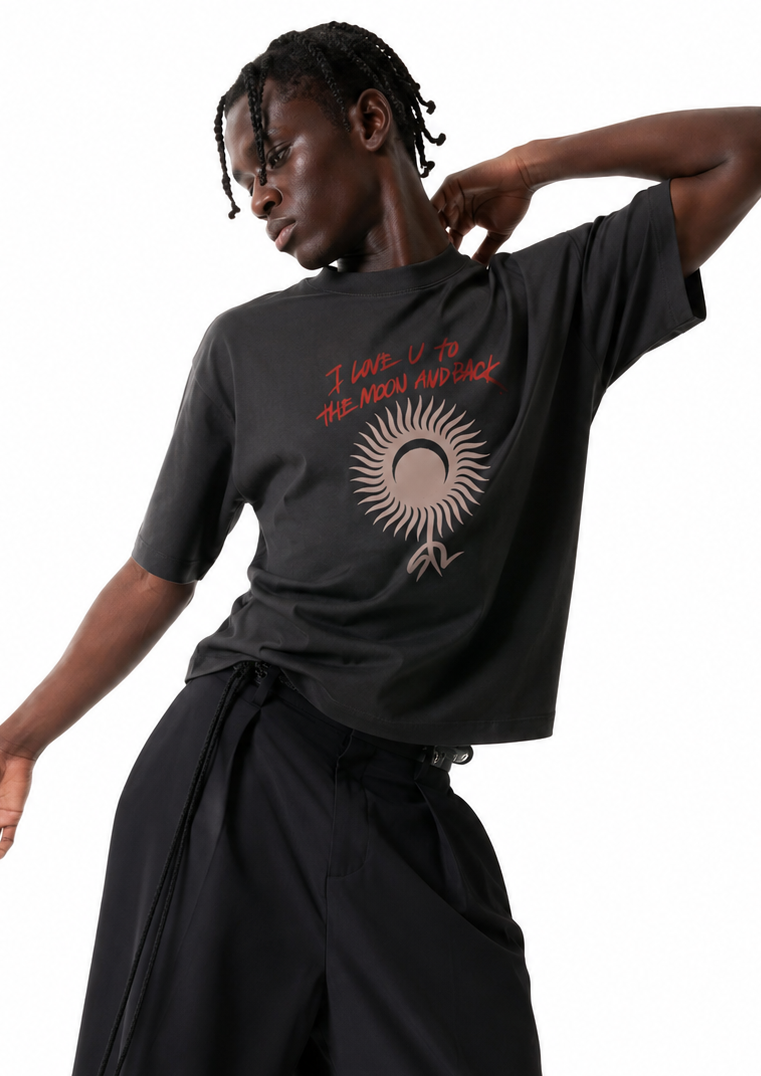 THE MOON AND BACK TEE / SUMI
