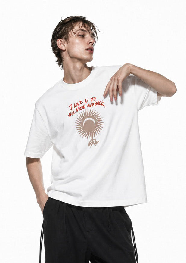 THE MOON AND BACK TEE / WHITE