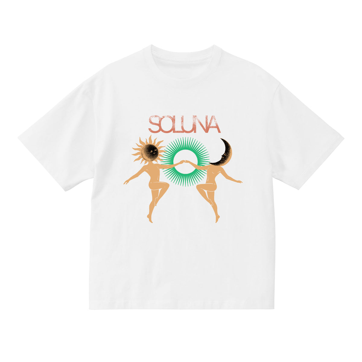 SUN AND MOON TEE / WHITE