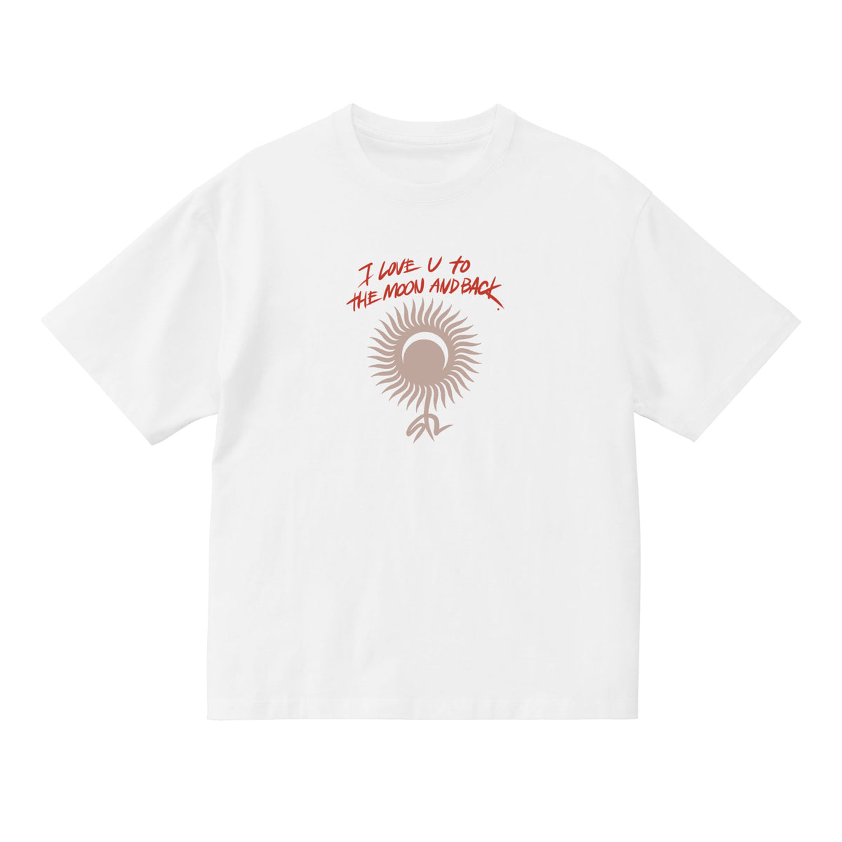 THE MOON AND BACK TEE / WHITE